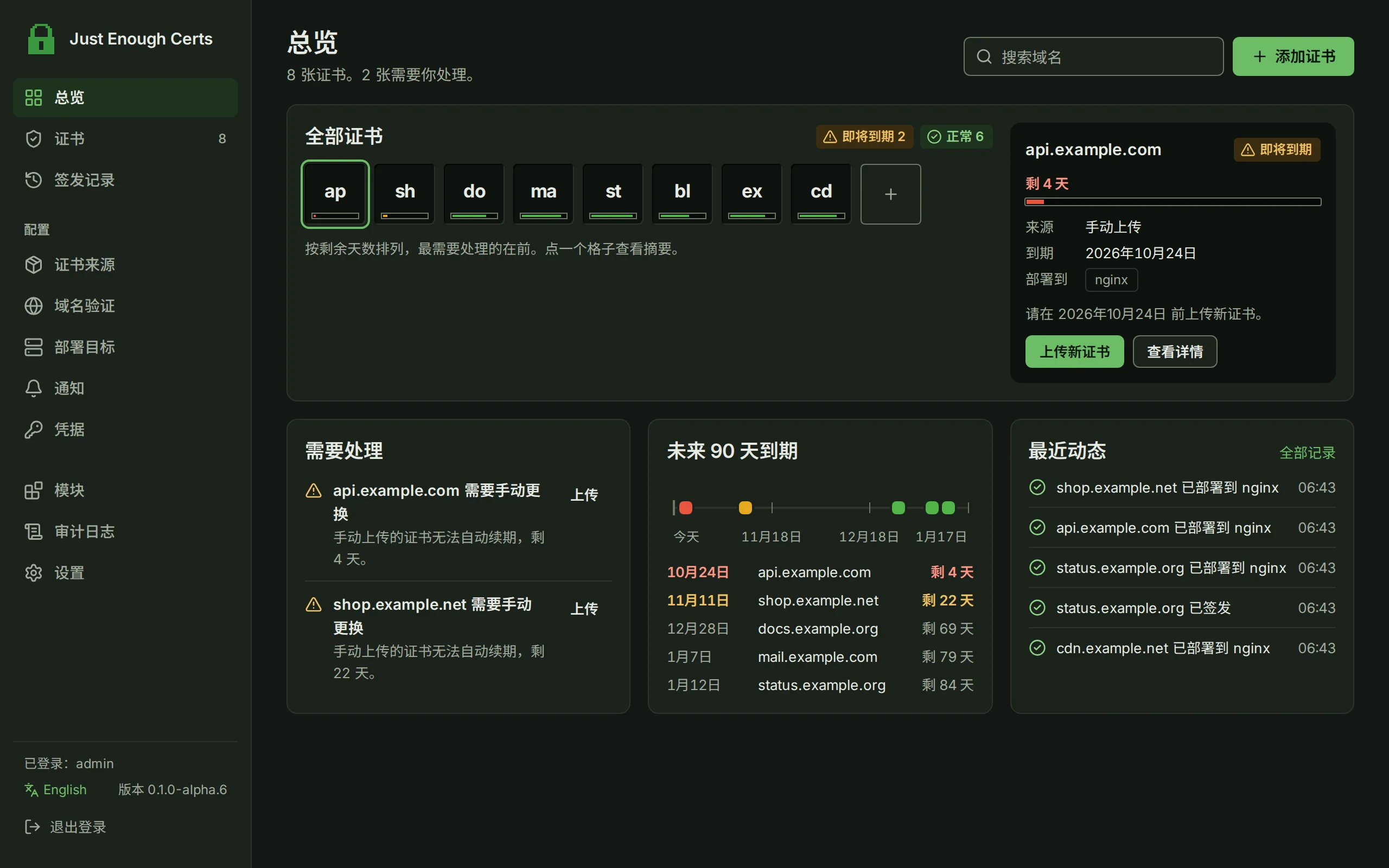 JEC 的总览页