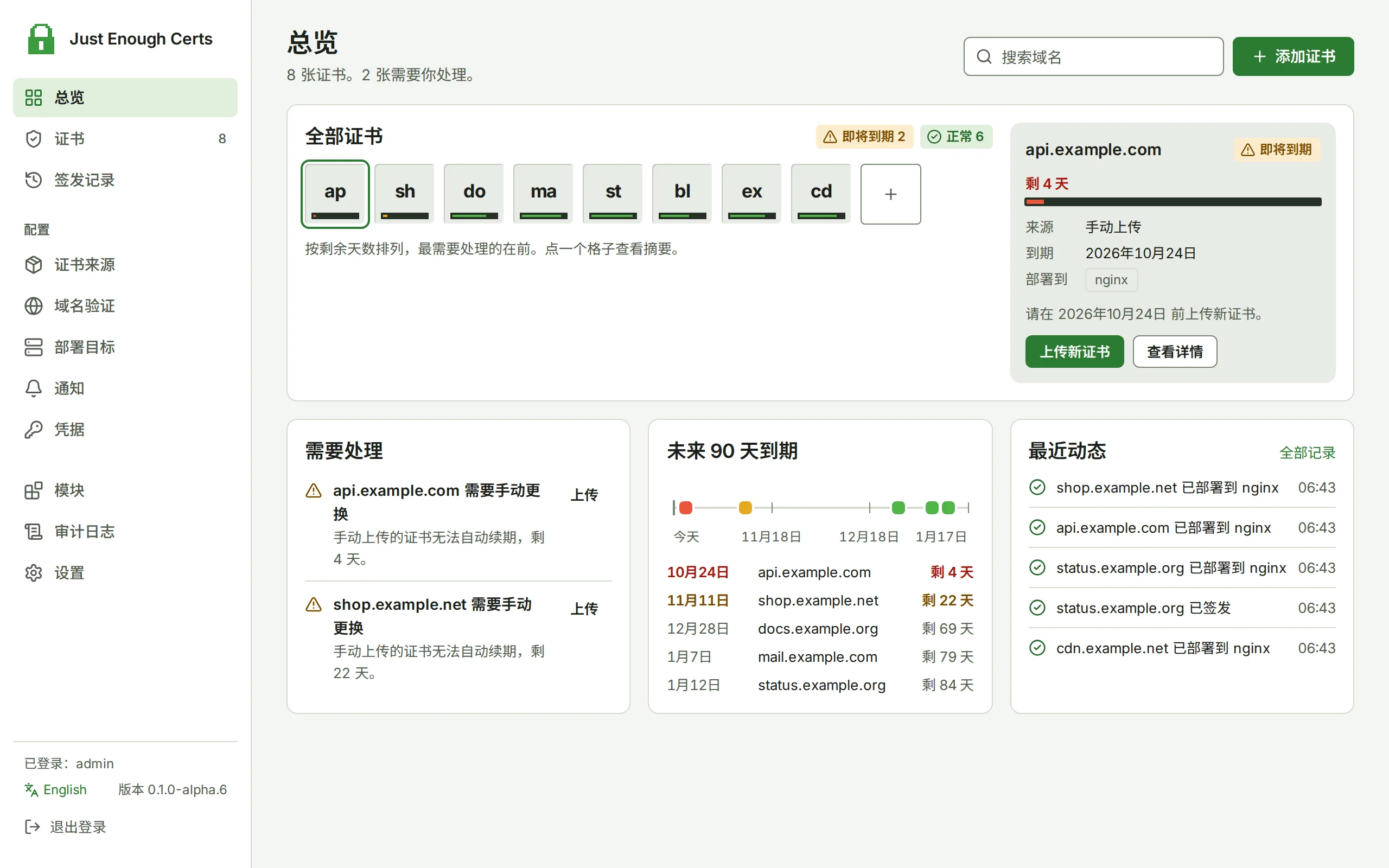 JEC 的总览页
